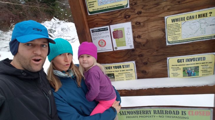 family hiking