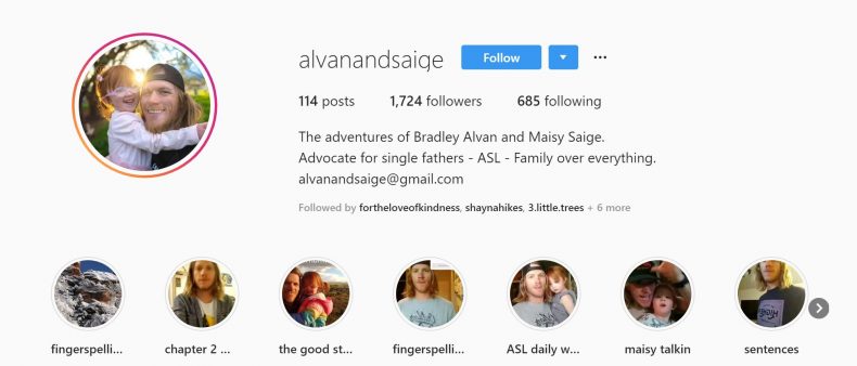 Instagram account for alvinandsaige