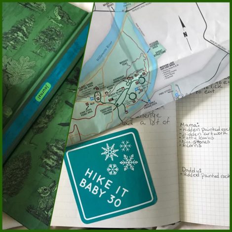 The Challenge of the HiB 30 Sticker: Creative Ways to Display by Jessica Nave for Hike it Baby