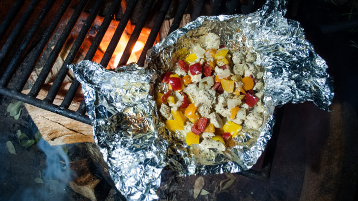 foil packet meal on grill