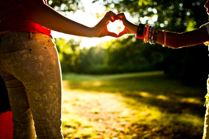 hands making a heart