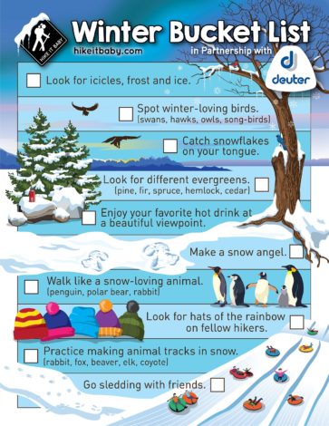 30 Things to do outside for Hike it Baby