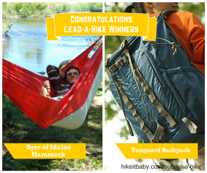 July 2015 Lead a Hike Prize Winners!!