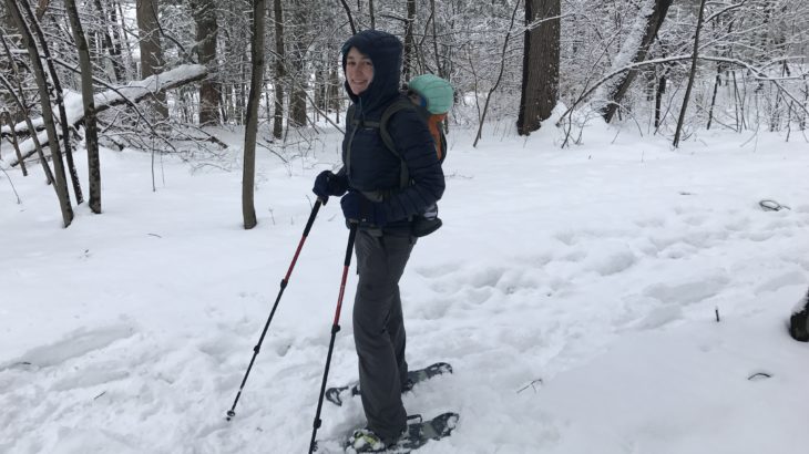 hiking snow snowshoes