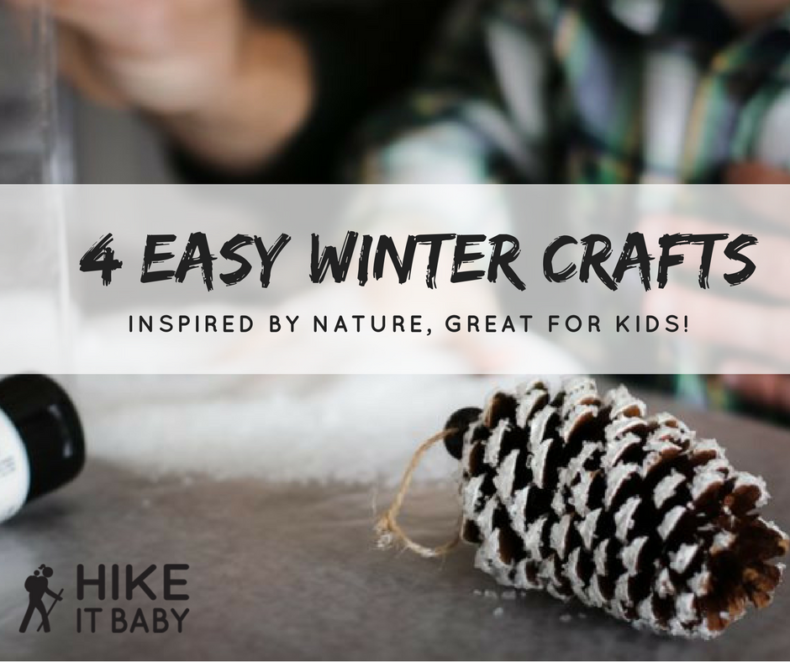 4 Easy Winter Crafts, Inspired by nature and great for kids!
